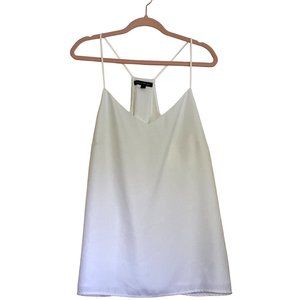 Banana Republic white spaghetti strap flowy blouse size XL